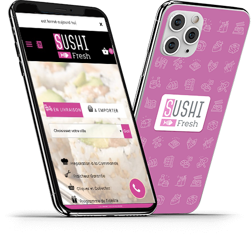 commander Sushis par mobile à  sushi bihorel 76420
